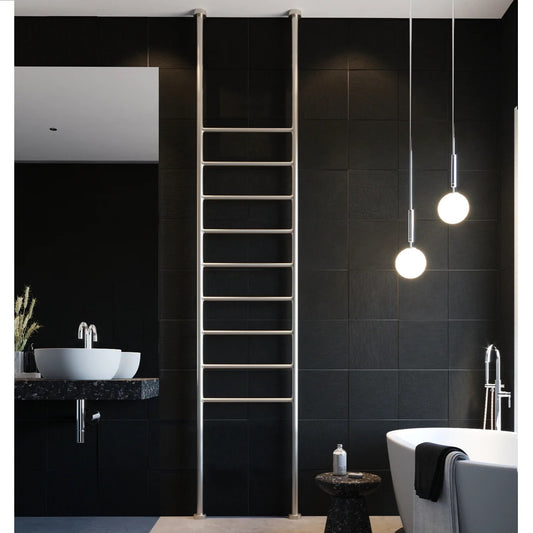 Hydrotherm FC Series Heated Towel Ladder - Brushed Nickel