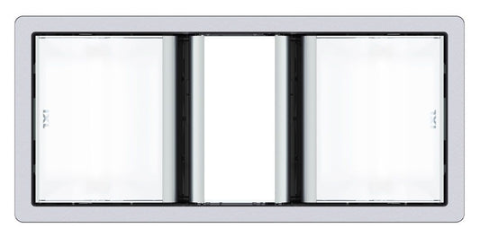 In SIlver the IXL Tastic Dual3 in 1 Bathroom light, heater and fan