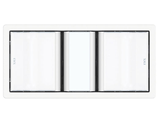 In white the IXL Tastic Dual 3 in 1 Bathroom light, heater and fan