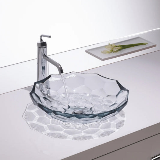 Kohler Briolette Faceted Glass Vessel Basin