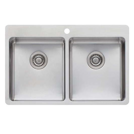 Oliveri Sonetto Double Bowl Topmount Sink