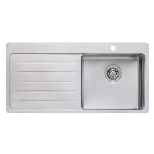 Oliveri Sonetto Single Bowl Topmount Sink with Drainer