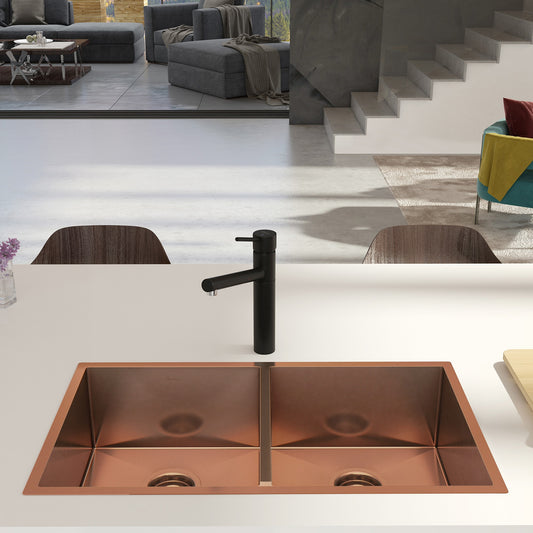 Oliveri Spectra Double Bowl Copper Sink