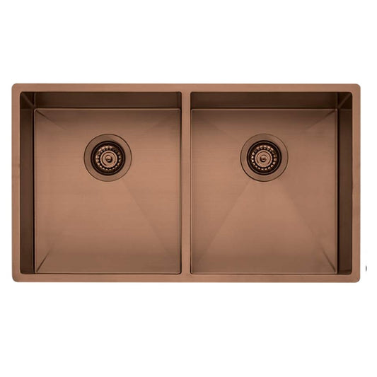 Oliveri Spectra Double Bowl Copper Sink