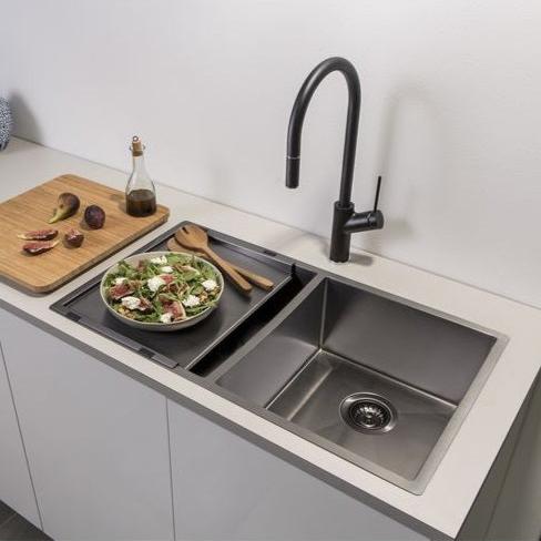 Oliveri Spectra Double Bowl Sink - Gumetal