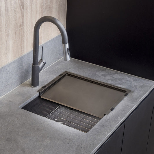 Oliveri Spectra Single Bowl Gumetal Sink