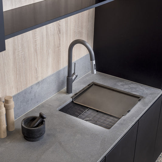 Oliveri Spectra Single Bowl Gumetal Sink