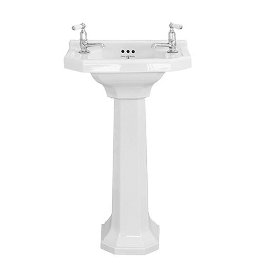 Perrin & Rowe Art Deco 525mm Pedestal Basin