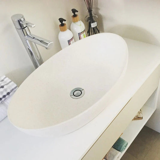 Pietra Bianca Mila Above Counter Basin