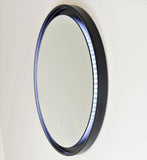 Remer Eclipse Round LED Bathroom Mirror - Matte Black 2