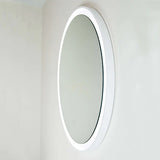 Remer Eclipse Round Dimmable LED Bathroom Mirror - White