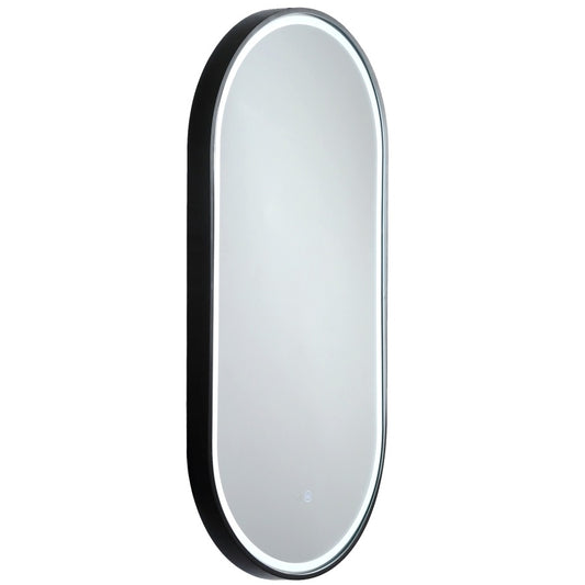 Remer Gatsby LED Mirror with Demister - Matte Black