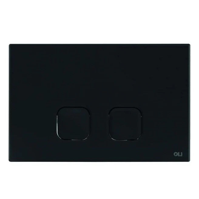 Studio Bagno Oli Plain Flush Button Plate - Black