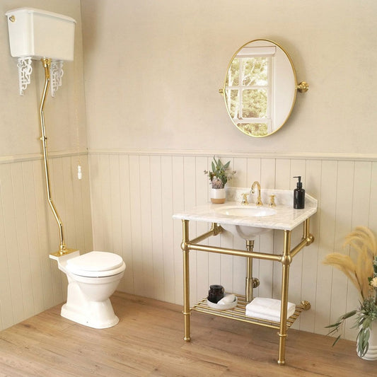 Turner Hastings Mayer Pivot Oval Mirror - Bathroom Lifestyle Image