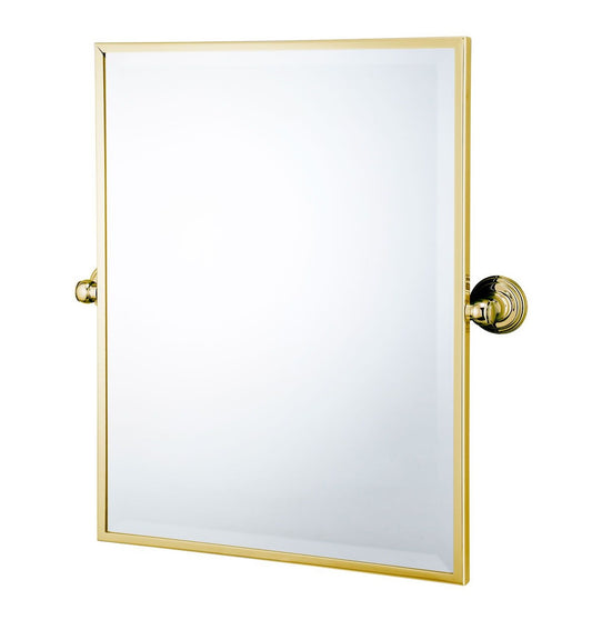 Turner Hastings Mayer Pivot Rectangle Mirror - Brushed Brass