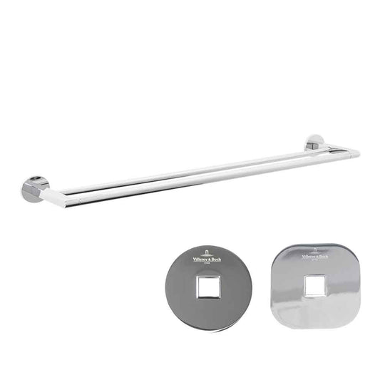 Villeroy & Boch Architectura 800mm Double Towel Rail - Chrome