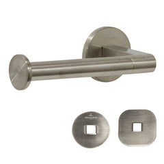 Villeroy & Boch Architectura Left Hand Facing Toilet Roll Holder - Brushed Nickel