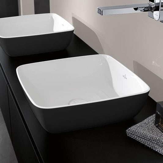 Villeroy & Boch Artis 410 Square Vessel Basin - Coal Black