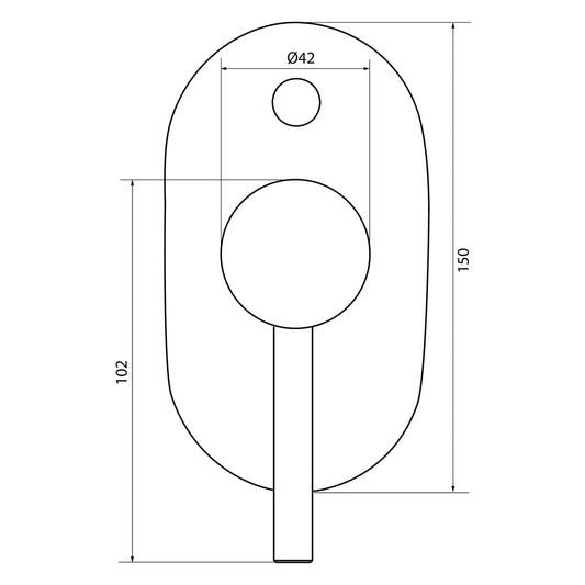 Villeroy & Boch Dawn Diverter Mixer -Dimensions