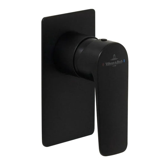 Villeroy & Boch O.Novo Style Rectangular Shower Mixer - Matte Black