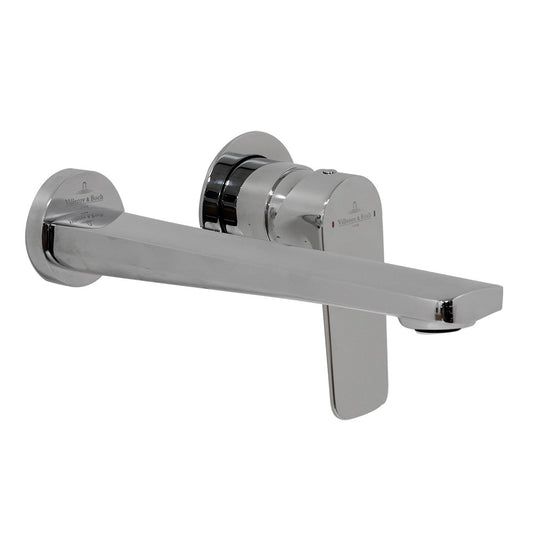 Villeroy & Boch O.Novo Style Wall Mounted Basin Mixer Set - Chrome