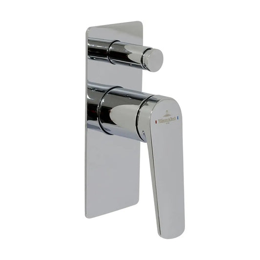 Villeroy & Boch Stratos Rectangular Diverter Mixer - Chrome