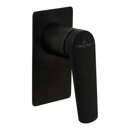 Villeroy & Boch Stratos Rectangular Shower Mixer - Matte Black
