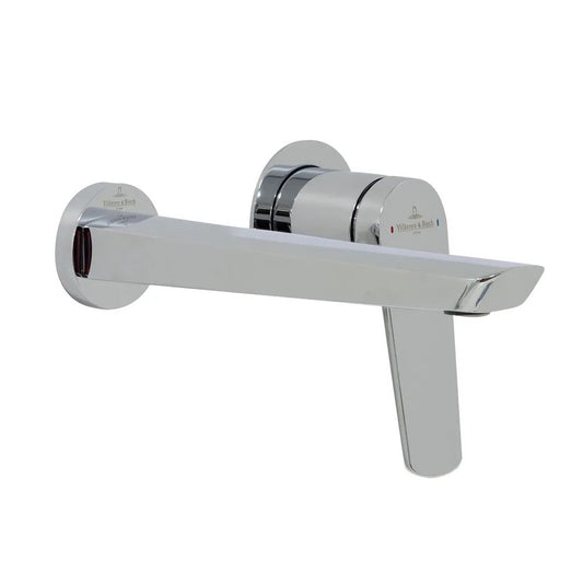 Villeroy & Boch Stratos Wall Mounted Basin Mixer Set - Chrome