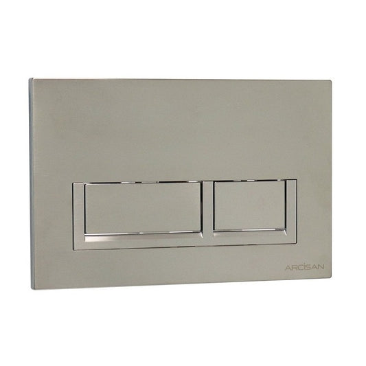 Arcisan Xoni Toilet Flush Button Plate - Brushed Nickel