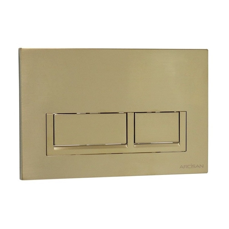 Arcisan Xoni Toilet Flush Button Plate - Brushed Brass