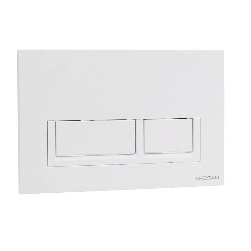 Arcisan Xoni Toilet Flush Button Plate - Gloss White