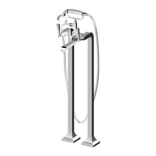 Zucchetti Bellagio Free Standing Bath Tap Set - Lever Handles