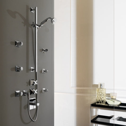 Zucchetti Bellagio Lateral Body Shower Jet - Square Backing Plate - Lifestyle