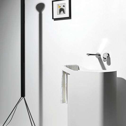 Zucchetti Nikko Wall Mounted Basin Mixer Set - 180mm Spout - Lifestyle