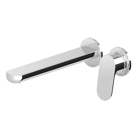 Zucchetti Nikko Wall Mounted Basin Mixer Set - 255mm Spout - Chrome