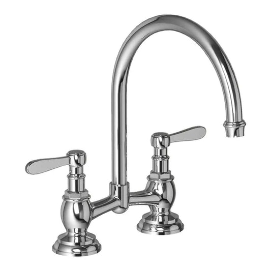 Brodware Neu England Two Hole Kitchen Mixer - Gooseneck Spout