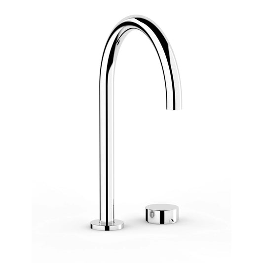 Faucet Strommen Zero — Progresiv Sink Mixer Set — Curved Spout, Smooth Handle