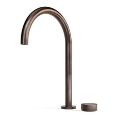 Faucet Strommen Zero — Progresiv Sink Mixer Set — Curved Spout, Smooth Handle