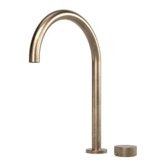 Faucet Strommen Zero — Progresiv Sink Mixer Set — Curved Spout, Smooth Handle
