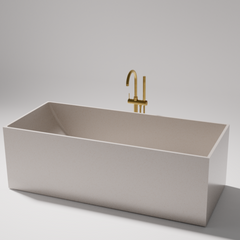 Pietra Bianca Cube Freestanding Bath - 1700