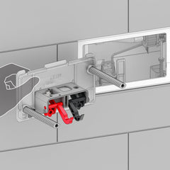 TECE 820mm Low Level Wall Faced Pedestal Cistern