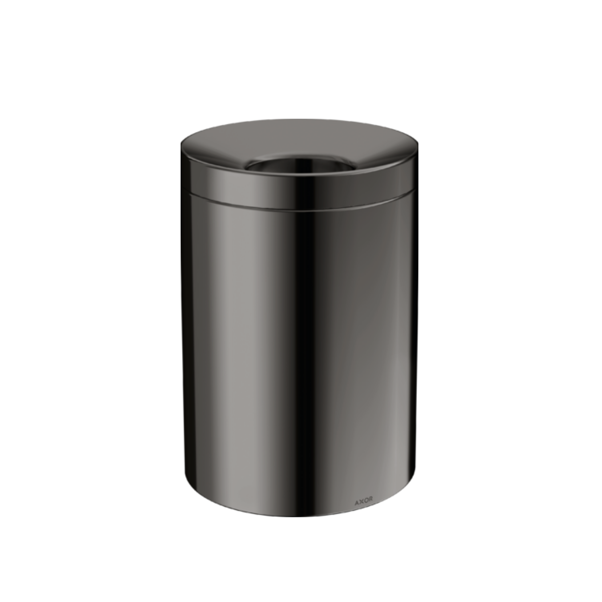 Axor waste bin polished black chrome finish