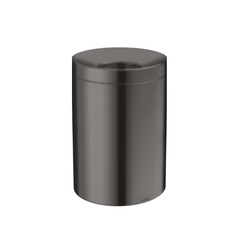 Axor waste bin polished brushed black chrome finish