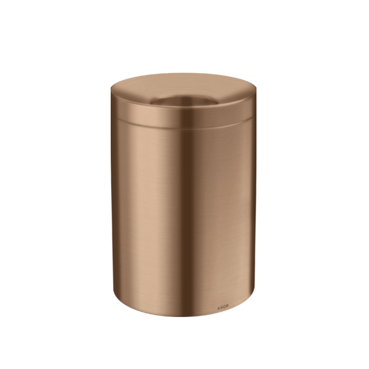Axor waste bin brushed red gold finish