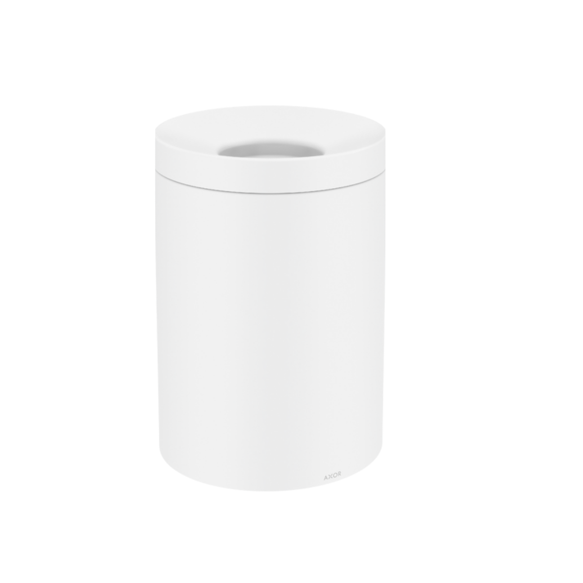 Axor waste bin polished matt white finish