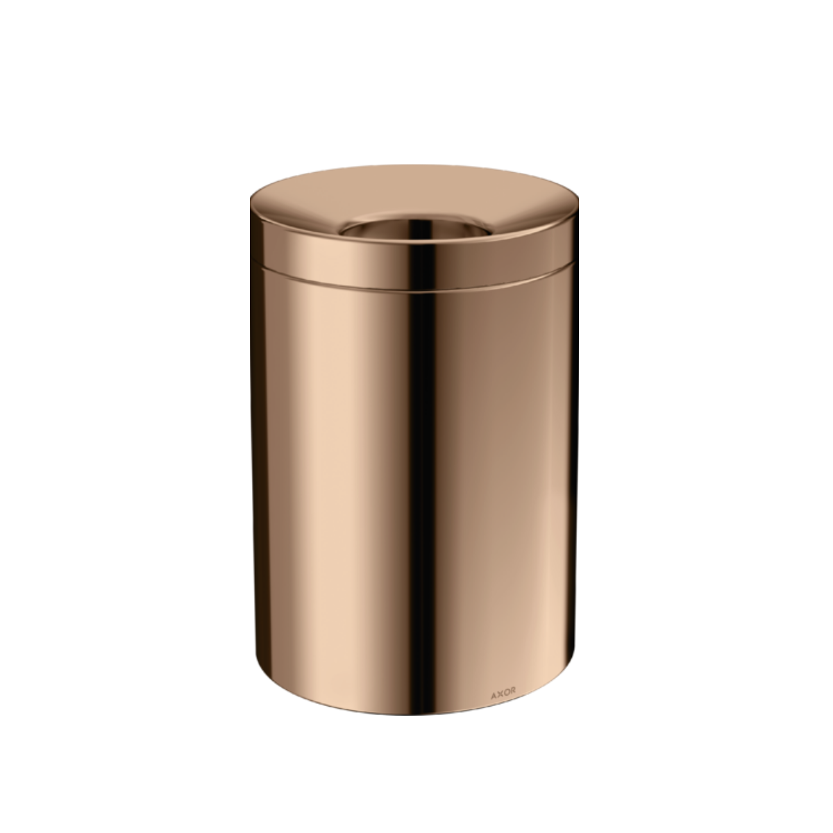 Axor waste bin polished red gold finish
