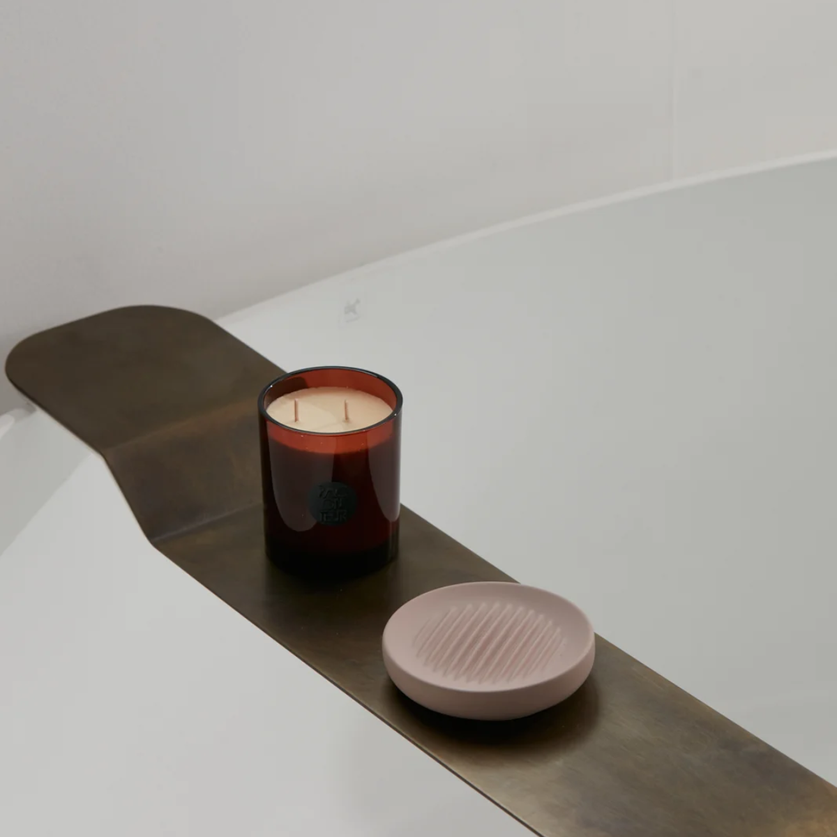 Bespoke Brass Bath caddy relax