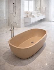 Pietra Bianca Bora Freestanding Bath - 1650 & 1800