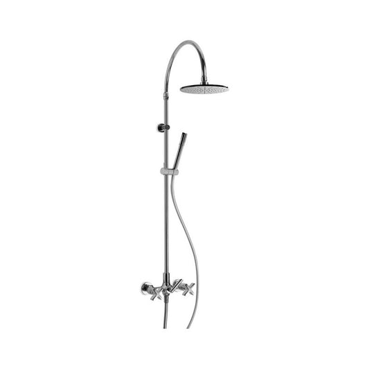 Brodware City Que Shower Set - Gooseneck Arm + Single Function Handshower