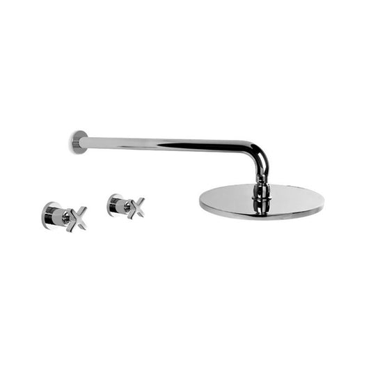 Brodware City Que Shower Set with 225mm Rose & Arm